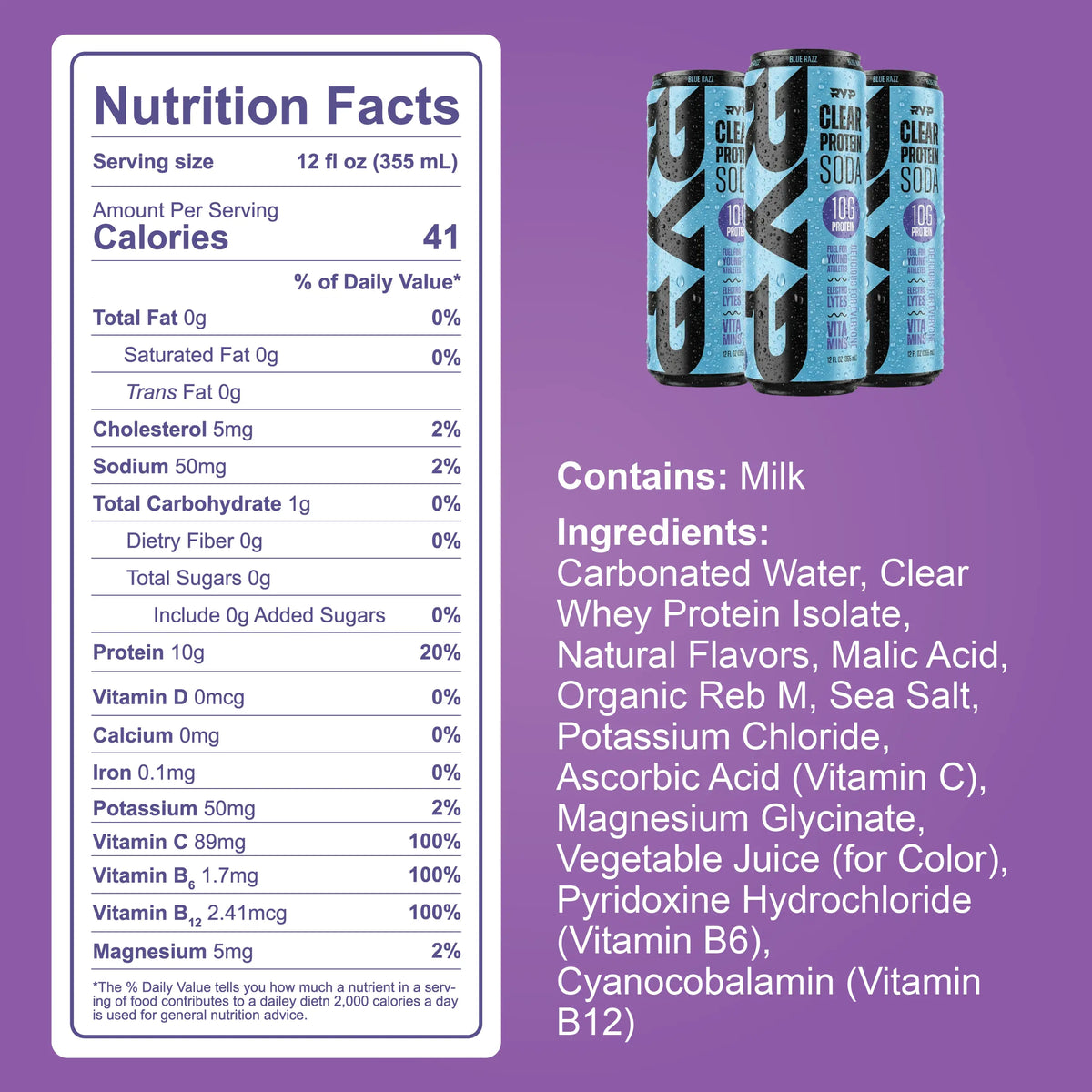 Clear Protein Soda - Pre-Order