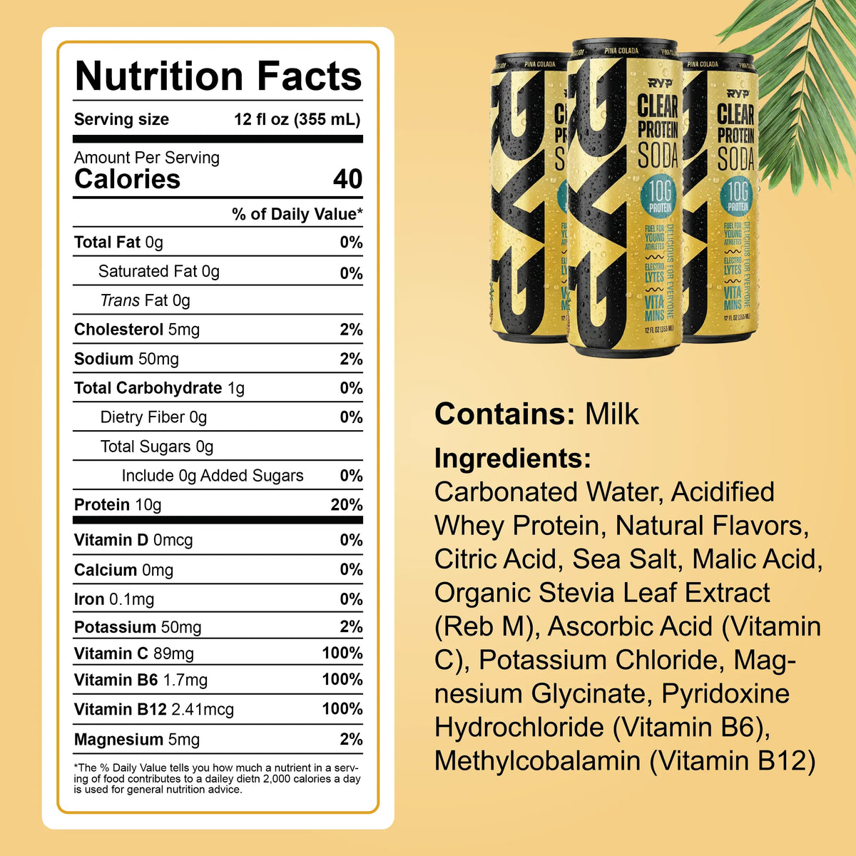 Clear Protein Soda - Pre-Order