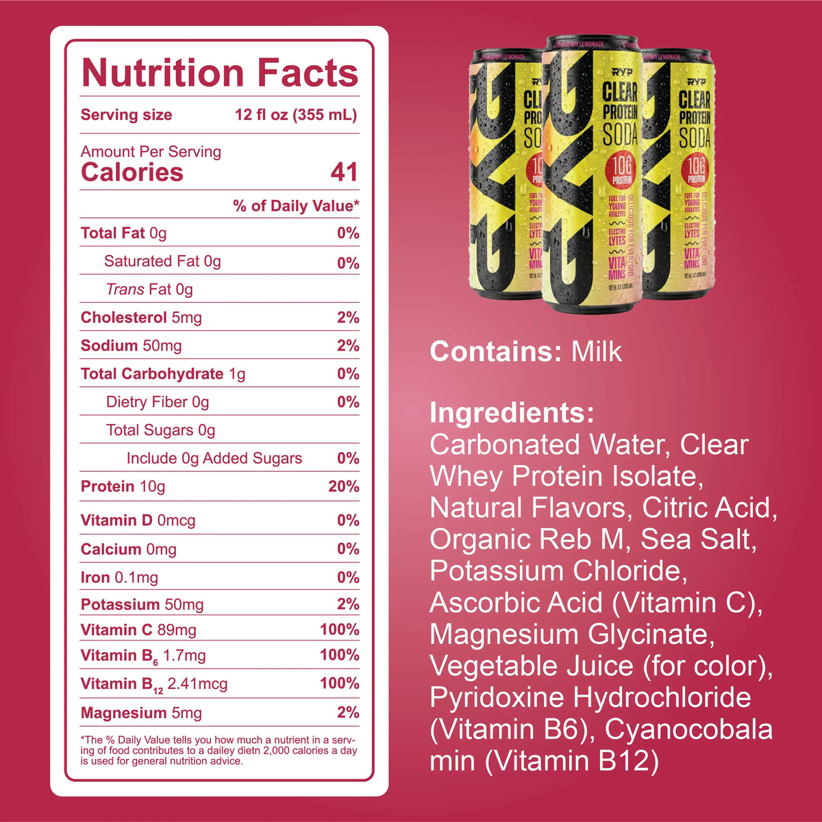 Clear Protein Soda - Pre-Order