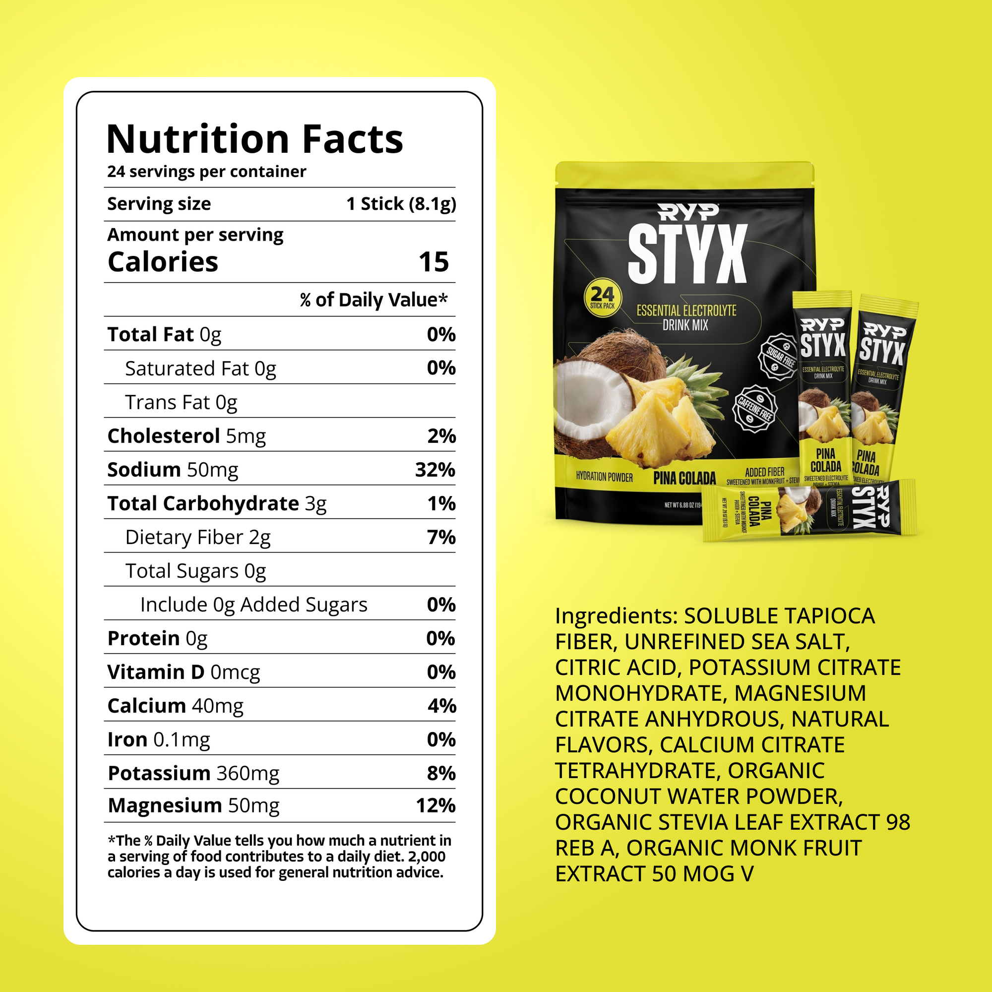 RYP STYX Electrolyte Drink Mix - Pre-order