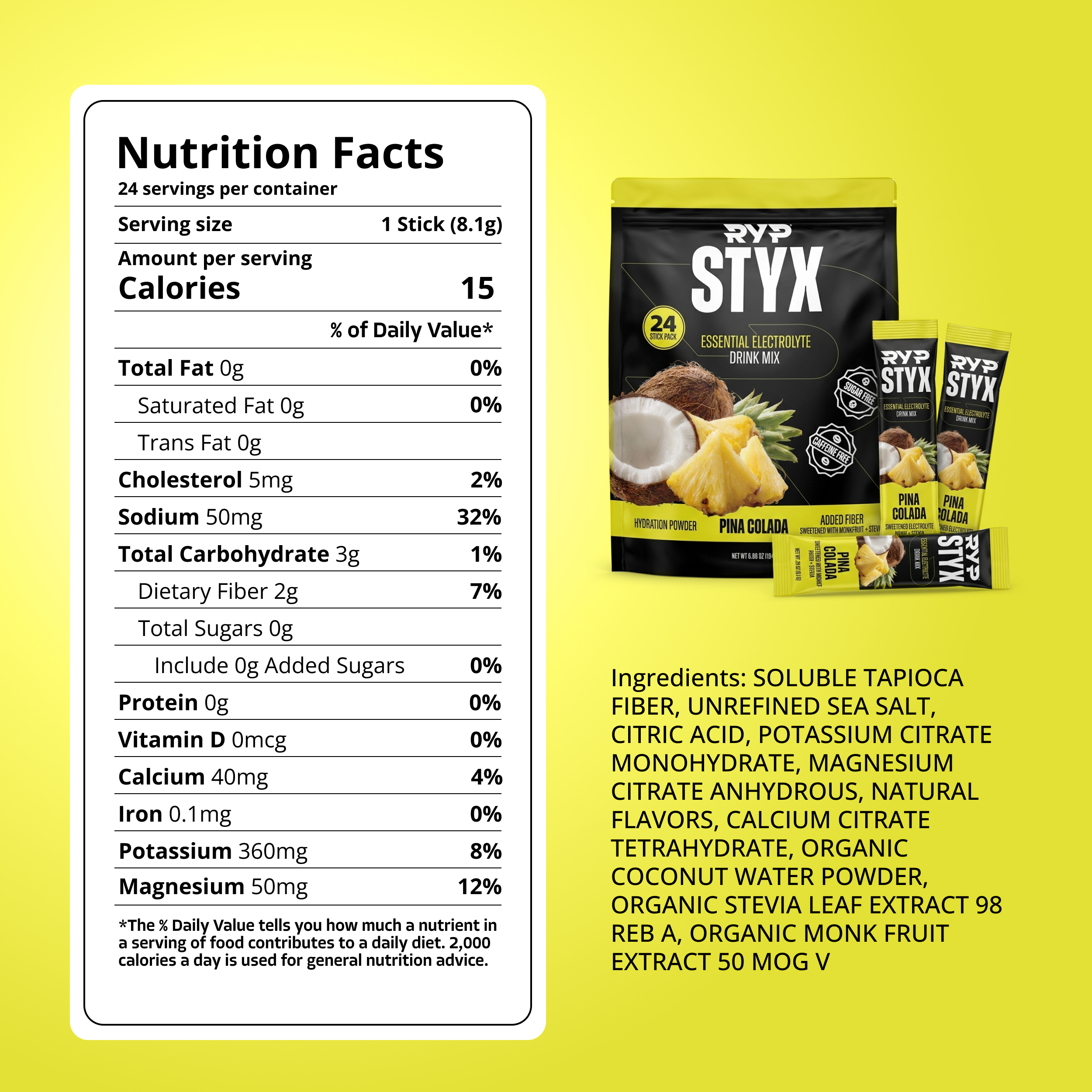RYP STYX Electrolyte Drink Mix